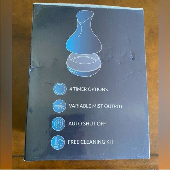 Everlasting Comfort 400ml Essential Oil Diffuser Wood Grain LED Aromatherapy NEW - Picture 5 of 13